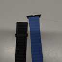 Anlinser Magnetic Bands Compatible with Apple Watch Band 49/46/45 44/42 mm, Women Men Double Side Reversible Strap for iWatch Ultra 3-1 Series 11/10/9/8/7-1 SE(49/46/45/44/42,Black/Blue)