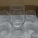 Stemless Wine Glasses Set of 12, 15 Ounce Smooth Rim Standard Wine Glass Tumbler for Red, White Wine, Dishwasher Safe