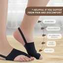 2CSP Bunion Corrector for Women & Men Big Toe Straightener-Bunions Correction Women & Men-Bunion Splint-Bunion Pads for Bunion Relief-Hallux Valgus Pain Relief ,Comfortable & Breathable for Day/Night (2, Black)