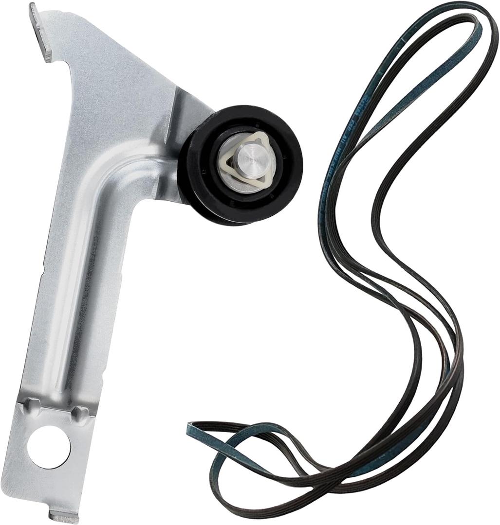 PartsBroz 8547174V 8547174 Idler Pulley with Wheel & WP8547168 8547168 Drive Belt - Compatible with Whirlpool Maytag Dryer - Replaces AP5983811 4248254 PS11722120 AP6013154 1180091 PS11746376