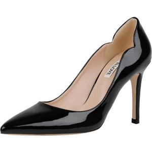 JOY IN LOVE Pumps for Women 3.5" Stiletto High Heels Pointy Toe Pumps Shoes Black 9.5US