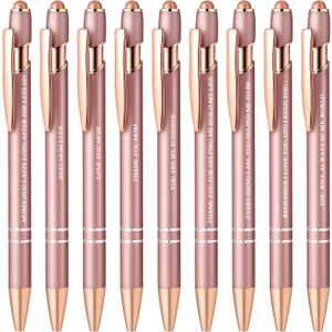 Aozora Best Mom Ever Gifts 9 Pack Fancy Pens with Stylus Tips Presents for Mom from Daughter or Son, Mothers Day Pens Happy Birthday Gifts for Moms