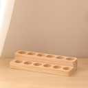 Essential Oil Display Stand Solid Wood Essential Oil Holder with 2 Tier Display Organizer Essential Oils Box Organizer Storage Rack for Organizing Displaying Holds 12 Bottles Shelves for Oil