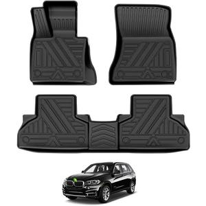 T TGBROS Custom Fit for Car Floor Mats BMW X5 2014 2015 2016 2017 2018 All-Weather Floor Mat Liners Front & Rear Row Full Set Liner Non-Slip TPE Odourless