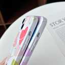 Yeddabox Compatible for iPhone 13 Case Cute Heart Phone Case Full Camera Protection Soft TPU Shockproof Cover for Women Girls - Colorful 4