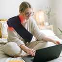 Red Light Therapy Pad for Body Back Knee Shoulder Hands Feet Portable 660nm 850nm Home Use 3 Chips in 1 Infrared Light Heating Wrap Belt Gift for Women Men (Corded)