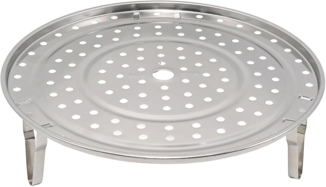 10.2" /26cm 304 Stainless Steel Steaming Rack, Multifunction Steam Basket with Removable Legs for Steamer Pot, Instant Pressure Cooker etc (10.2 Inch)