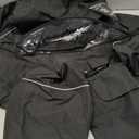 Dog Raincoat for Medium Large Dogs, rain Jacket Coat, Full Leg Coverage Waterproof Rain Suit with Detachable Hood & Tail, Reflective Strips, Snag-Free Top Zipper (Black for Girl, XX-Large)