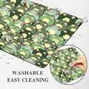 Green Frog Kawaii Mouse Pad Wireless Cute Animal Aesthetic Mousepad Desk Mat Square Cottagecore Cartoon Bee Washable Funny Office Accessories Computer Laptop Travel Decorative Design Fun Gaming