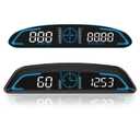 SinoTrack Digital GPS Speedometer Universal Heads Up Display for Car 5.5 inch Large LCD Display HUD with MPH Speed Fatigued Driving Alert Overspeed Alarm Trip Meter for All Vehicle