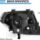 Headlight Compatible with 2009-2021 Nissan Frontier S SV PRO-4X SL SE LE,Chrome Housing Halogen Headlamp Replacement Driver & Passenger Side 26060-ZL40B 26010-ZL40B NI2502188 NI2503188 W/O Bulbs