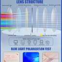 Blue Light Glasses, Stylish Anti Blue Light Blocking Glasses for Computer Reading, Gaming, TV, Phones (Transparent)