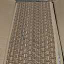 Braided Stair Treads Faux Jute,Non-Slip Stair Runners for Wooden Steps,Indoor,Farmhouse,15PCS 30"x8",Neutral Peel and Stick Stairs Carpet for Kids,Elders and Dogs,Stair Covers,Tan Brown
