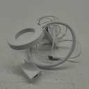 Desk Clip on Lamp for Reading Home Office, with 5V 2A Adapter, 10 Dimmable Brightness 3 Modes, Clamp Reading Light for Bed Headboard, Craft (White) (White with power brick)