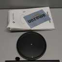 Paper Towel Holder Countertop, Standing Paper Roll Holder with Anti Slip Weighted Base, Stainless Steel Freestanding Paper Towel Holder for Kitchen, Black