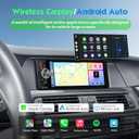 [inCell Touchscreen] 6.36" Single Din Car Stereo with Wireless/Wired CarPlay & Android Auto, 240W DSP Powerful Sound with EQ, MirrorLink, Bluetooth HandsFree, 12LED Backup Camera, AM/FM Radio