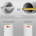 Portable Air Conditioner Hose - 5.9" Diameter, Anti-Clockwise Thread & Length up to 80" - Exhaust Hose for Portable Air Conditioner Vent Compatible with Delonghi & LG Air Conditioner Parts