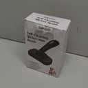 Dipoo Self Cleaning Shedding Brush - Skin Friendly Grooming Tool for Dogs, Cats, and Puppies, Deshedding and Hair Removal for Long and Short Haired Pets, Black