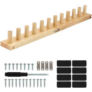 Chunky Knitting Blanket Loom, Thick Yarn Knitting Loom, Chunky Yarn Blanket Loom for Knitting Thick Yarn Projetcs, Foldable and Portable Chunky Blankets Extra Large Loom (12) (2)