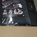 LUCKYMAN CLUB F150 Faux Leather Seat Covers Fit for 2015-2024 2025 F150 SuperCrew and 2017-2024 2025 F250 F350 F450 Super Duty Crew Cab Pickup Trucks(Full Set, Black&White)