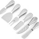 Premium Stainless Steel Cheese Tool Set - 6 Piece Cheese Knife Set - Cut, Spread All Your Favorite Cheeses