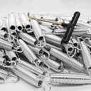 72 Pieces Trampoline Springs Replacement with T-Hook Heavy Duty Stainless Steel Trampoline Springs