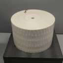 12 Inch Plant Pot,Ceramic Planter with Drainage,Large Planters for Indoor Plants,Indoor&Outdoor Plant pots,Ceramic Flower pots,Cylinder Flower Planter Pot(Pure White)