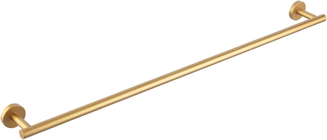 GERZWY Stainless Steel 33-Inch Bathroom Towel Bar Gold Towel Rack Wall Mounted Towel Rail Bath Towel Rod AG1101C85-BE