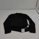 Spicy Sandia Women's Mock Neck Turtleneck Sweaters Long Sleeve Pullover Knit Tops Trendy Dressy Casual Black L