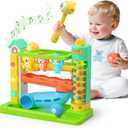 Pound A Ball Musical Toy for 1-2 Year Old Boy Girl Gifts, Interactive Learning Toy for Baby 6-12 Months, Early Development Toy for Toddlers 12-18 Months, 1st Birthday Present for One Year Old (Green)