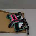 PHOEPET 2019 Upgraded No Pull Dog Harness, Reflective Adjustable Vest, with a Training Handle + 2 Metal Leash Hooks+ 3 Snap Buckles +4 Slide Buckles(L, Pink)