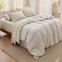 Bedsure Deep Pocket King Sheet Set - 6 Piece, Prewashed Ultra-Soft King Size Sheets Set, Fits Mattresses Up to 18 Inches Thick, Breathable & Secure Fit, Hotel Luxury Bedding, Linen