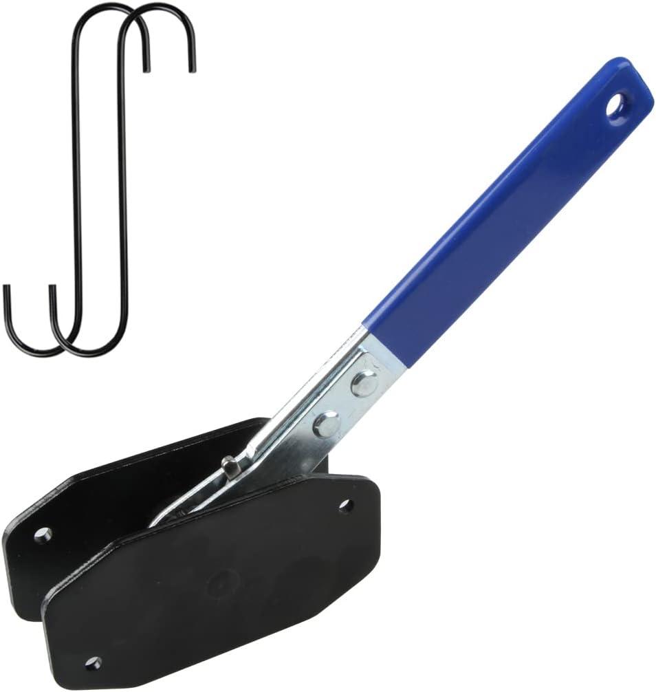 Brake Caliper Press Tool, Car Ratchet Brake Piston Spreader 360 Degree Swing Car Ratcheting Caliper Piston Compressor Wrench with 2PCS Brake Caliper Hanger