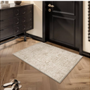 RUGIXE 4x6 Foldable Machine Washable Living Room Area Rug, Machine Washable Anti-Slip Retro Rug, Low-Down Lightweight Chenille Printed Rug, Bedroom, Dining Room