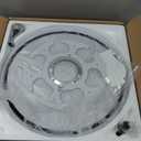 42 inch Retractable Ceiling Fan with Lights,6 Speed Dimmable Silent Fan,Modern Ceiling Fan with Light Remote Control for Bedroom Living Room Kitchen (Black)