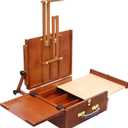 MEEDEN Pochade Box, Portable Easel Box for Painting Canvas with Nylon Carry Bag, Painting Art Easels for Adult for Artist Beginner Outdoor Travel