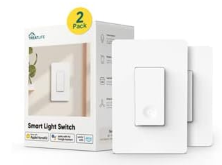 TREATLIFE Homekit Smart Light Switch 2Pack