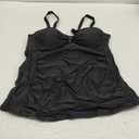 Women's Underwire Tummy Control Swimsuit Top with Push Up - No Bottom Included (X-Large, Black)