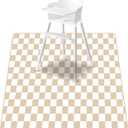 Baby Splat Mat for Under High Chair, 51 x 51 Inch Wipeable Splash MatFloor ProtectorWipe-Clean Tablecloth and Playing Mat (Square)