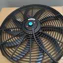 16 Inch Universal Slim Fan Push Pull Electric Radiator Cooling Fan 12V 120W with Mount Kit