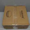 vicrays Ceramic Dinner Plates Set, 10.5 Inch, Set of 6, Round, Microwave, Oven, Dishwasher Safe, Porcelain Fluted Suitable for Steak, Pasta, Pizza, Home, Party, Restaurant (Cherry Red)