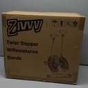 Stepper Machine with Resistance Bands, Mini Stepper with 300LBS Weight Capacity, Twist Stepper for Full Body Workout, Adjustable Step Height, Smooth and Quiet, Step Machine for Men Women