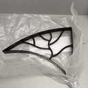 Yahpetes Hand Rails 1-2 Steps Porch Handrails Wrought Iron Handrail Grab Rail Single Post Railing 18.1"X16.1" Black Stair Railing Bracket Metal Art Wall Mount Rail for Outdoor Step