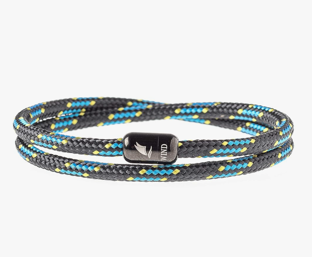 Wind Passion - Men’s Bracelet, Durable Rope Wristband for Men, Versatile Pulseras Para Hombres - Waterproof, Magnetic Clasp, Ideal for Outdoor & Fashion, Blue