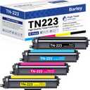 TN-223 TN223BK/C/M/Y Toner Cartridge 4 Pack Compatible TN223 4PK TN-223BK/C/M/Y Ink Cartridges Replacement for Brother TN223 Black Cyan Magenta Yellow Toner Cartridges Set: TN2234PK
