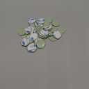 UNIQOOO Wax Seal Stickers - Eucalyptus Wedding Invitation Envelope Seal Stickers, 50 Pcs Self- Adhesive Sage Green Stickers, Perfect for Invitation, Christmas, Gift Wrapping