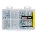 Hillman 0.9 Inch Clear Combo Metric Nut, Washer and Bolt Kit Kit 161 -Pack