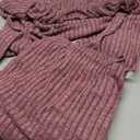 Womens Plus Size Lounge Pajamas 2 Piece Pj Sets Soft Long Sleeve Ribbed Tops Wide Leg Pants with Pockets (3X-Large, Burgundy)