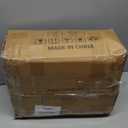 Dresser with Hanging Rack, 4 Drawers Small Closet for Bedroom, Reversible Fabric Kids Chest of Drawers with Clothes Rack, Tall Storage Tower, Sturdy Frame, Rustic Brown, 44''H