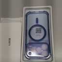 BERFY for iPhone 17 Pro Case for Women, Compatible with MagSafe, Clear Glitter Shockproof Protective Case, Anti-Yellowing, with Screen Protector & 3 Diamond Camera Lens Covers 6.3", Sparkle Blue